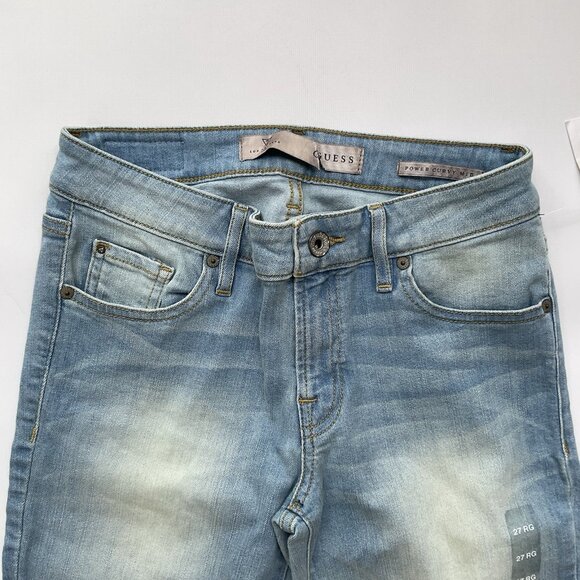 Guess Women’s Power Curvy Mid Rise Skinny Jeans Light Blue Size 27 - Picture 7 of 13
